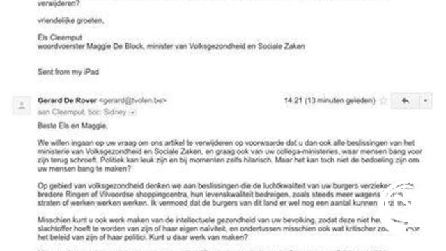 Maggie De Block kent nu ook TV Olen, zwangere vrouwen ongerust na artikel 