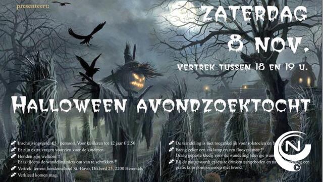 Halloween zoektocht hondenschool St.-Bavo Herentals op 8 november