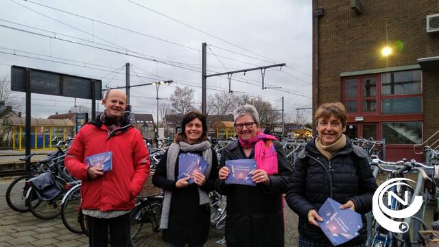 Valentrein actie aan het Herentalse treinstation