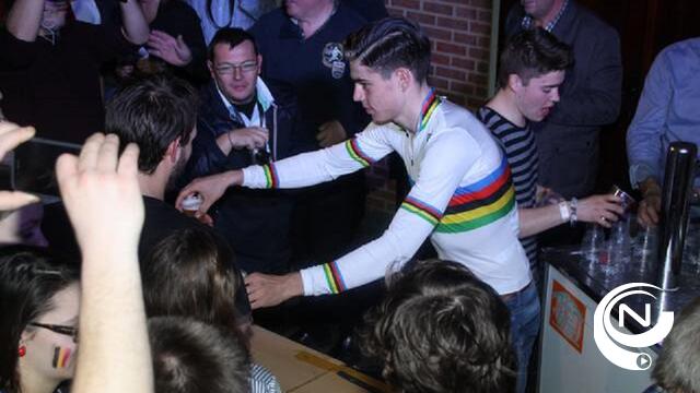 Wout Van Aert tapt 38 vaten pintjes op kampioenenfuif 