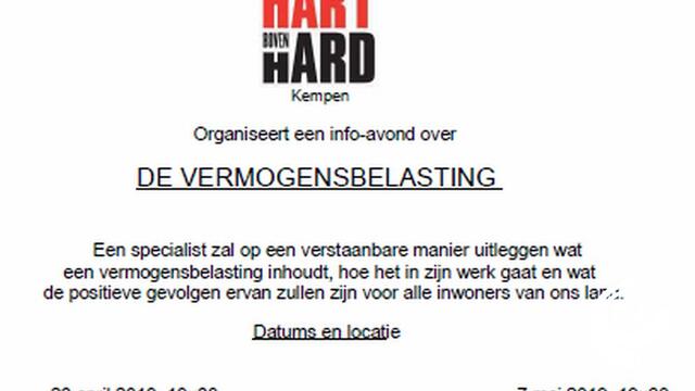 Infoavond vermogensbelasting 