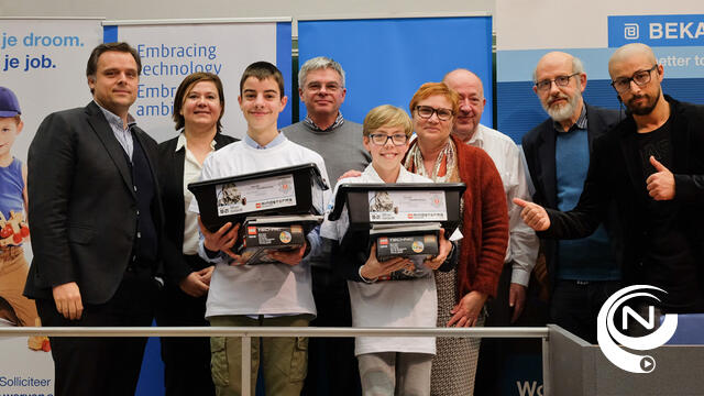 Ferre Smeets (St.-Jan-Berchmanscollege) en Sion Van De Velde (K. van Roeyinstituut) laureaten Vlaamse STEM Olympiade