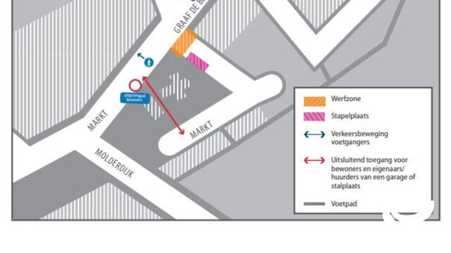 Natuursteenherstelling toegangsweg parking Sint-Pieter