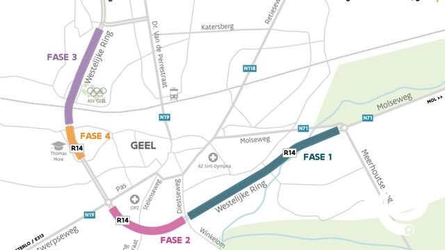 Asfalteringswerken op de Ring Geel
