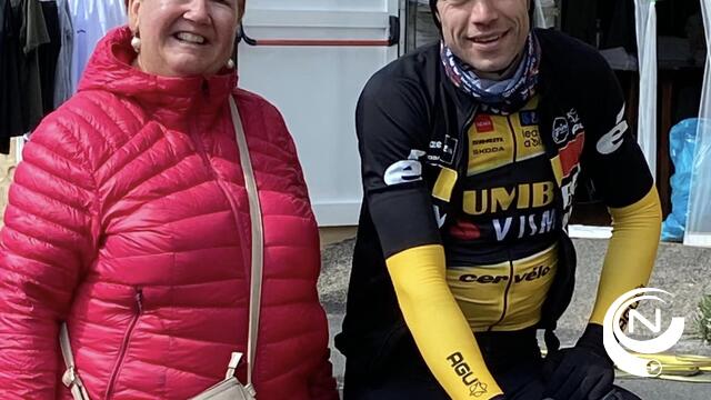Wout en supporter Sonja in Spanje 
