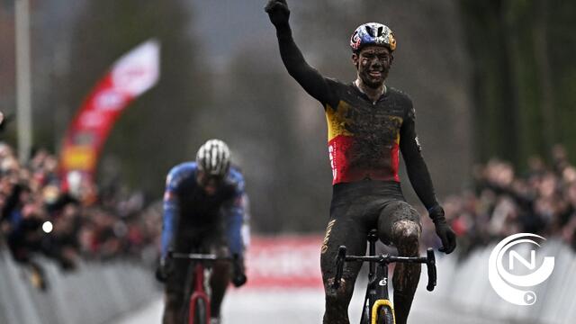 Wout van Aert sprint naar nieuwe zege na zinderende titanenstrijd met Van der Poel en Pidcock in Loenhout 
