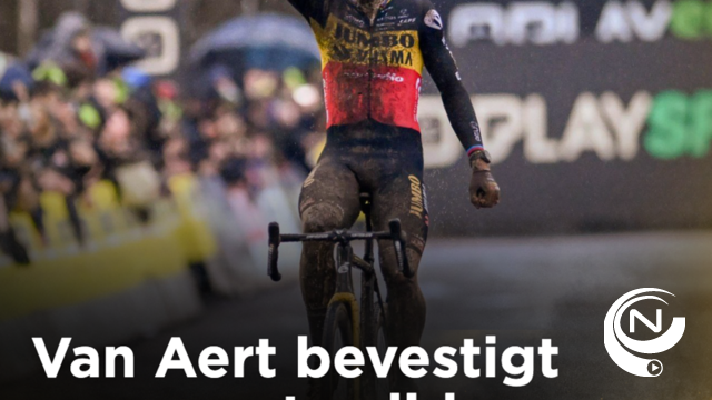 Wout van Aert is ook heer en meester in de modderpoel van Gullegem 