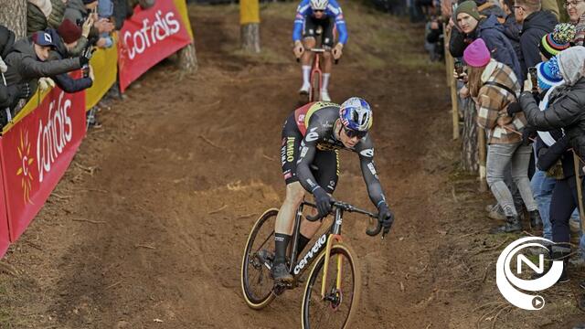 Wout van Aert heeft zijn revanche beet op Van der Poel na incidentrijk sprintje in Zolder 
