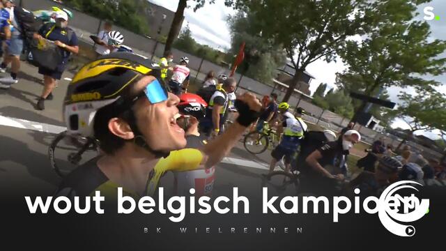 Wout van Aert trapt twijfels weg en pakt eerste driekleur op de weg 