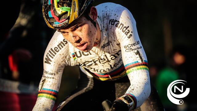 Van der Poel wint in Hamme, Van Aert wordt 2e