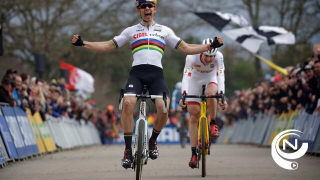 Wout van Aert wrijft Aerts een dubbele nederlaag aan na zeldzaam sprintduel - extra foto's