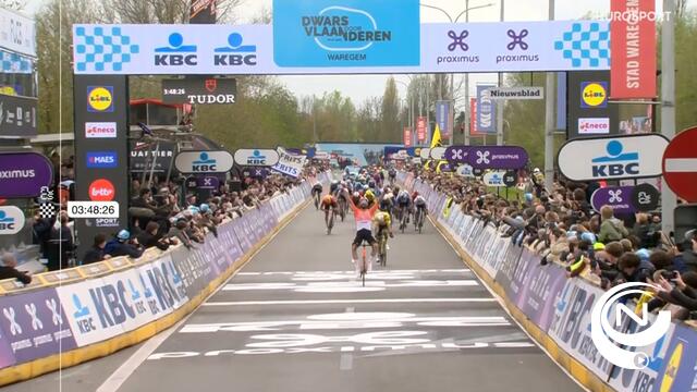Net geen zoete revanche voor Wout van Aert, Filippo Ganna rondt bloedstollende achtervolging vlak voor de streep succesvol af