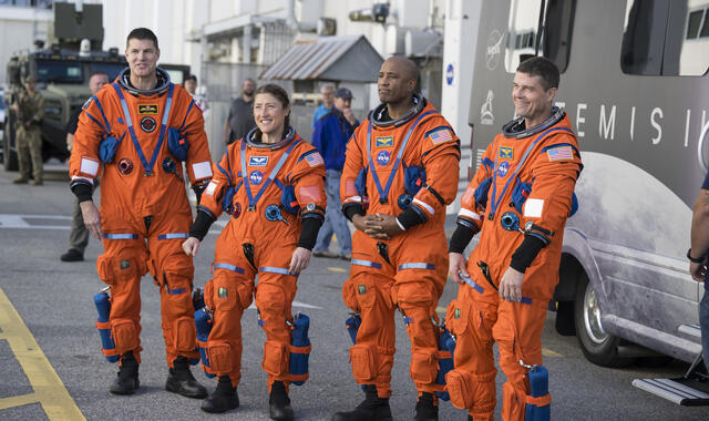 Image Credit: NASA/Aubrey Gemignani - the crew of Artemis II