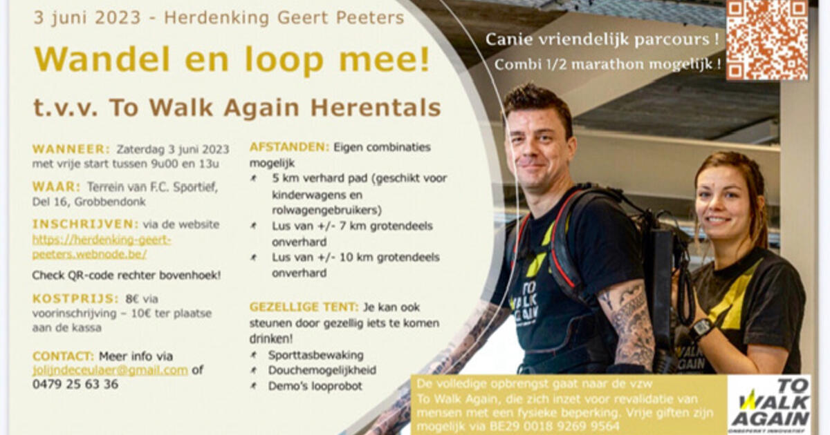 Louis To walk Again FC Sportief 