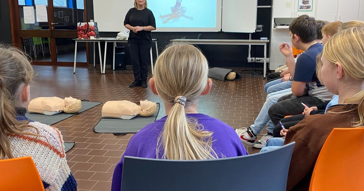 Reanimatie op school - foto Herenthout 