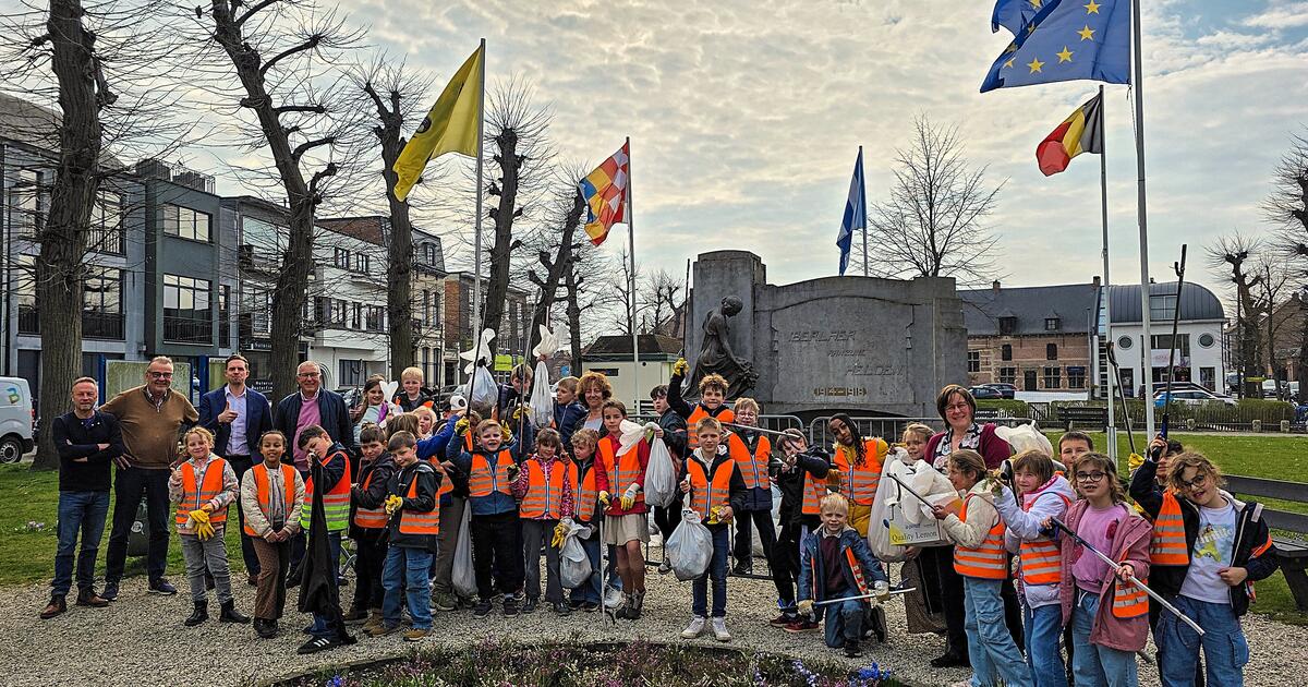 Berlaar leerlingen zwerfvuilactie 