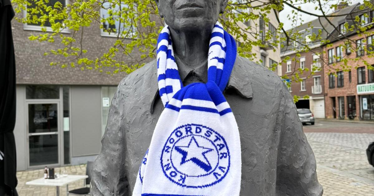 Noordstar aan standbeeld Rik Van Looy Markt Herentals