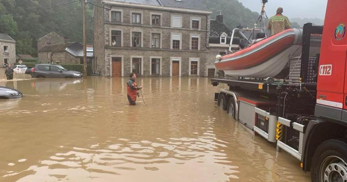 Overstrmingen Wallonië 2021 - foto brandweer Kempen