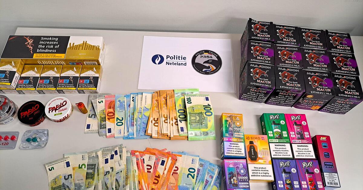 Politie Neteland Foto illegale middelen