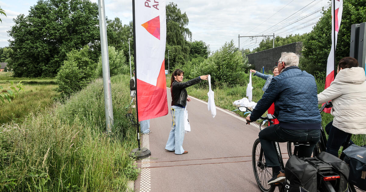 Wereldfietsdag met actie op F105 in Herentals